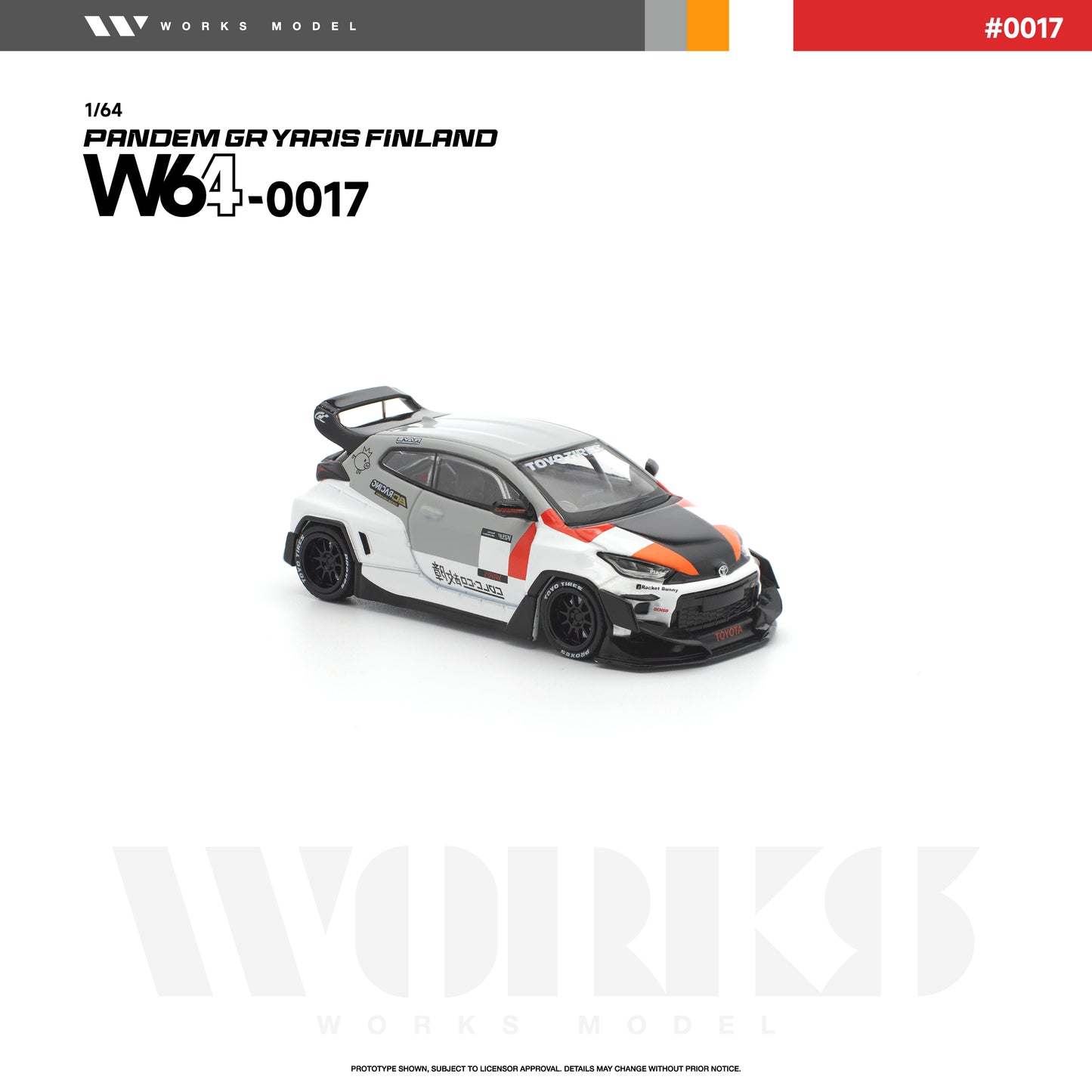 (PRE-ORDER) WORKS 1:64 PANDEM GR YARIS FINLAND W640017