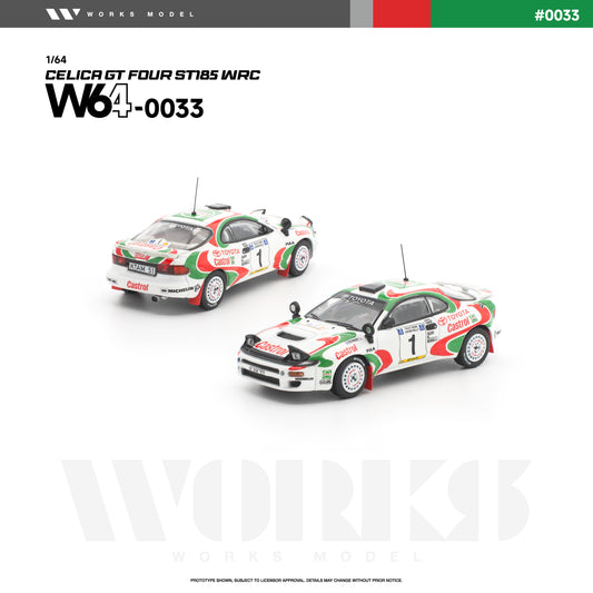 (PRE-ORDER) WORKS 1:64 TOYOTA CELICA GT FOUR ST185 WRC W640033