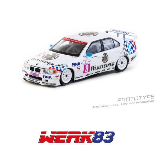 (PRE-ORDER) WERK83 1:64 BMW 320i STW 1995 Champion Joachim Winkelhock #8 WK83-034e