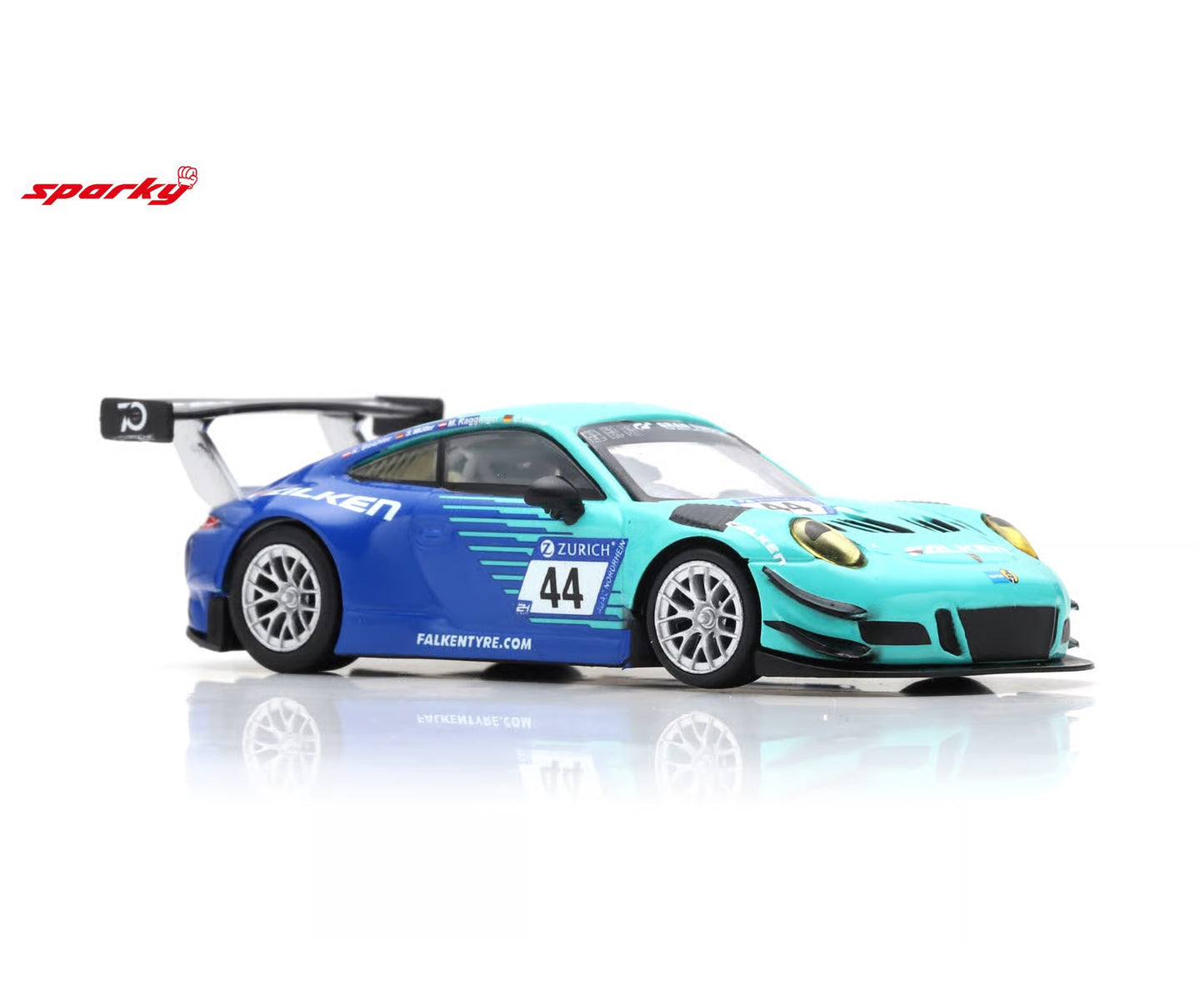 (PRE-ORDER) SPARK 1:64 Porsche 911 GT3 R No.44 Falken Motorsports 24H Nürburgring 2018 K. Bachler - S. Müller - M. Ragginger - D. Werner Y120