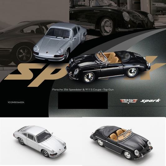 (PRE-ORDER) SPARKY x TINY 1:64 Porsche 356 Speedster & 911 S Coupe (Tiny Exclusive) YCOMBO64024