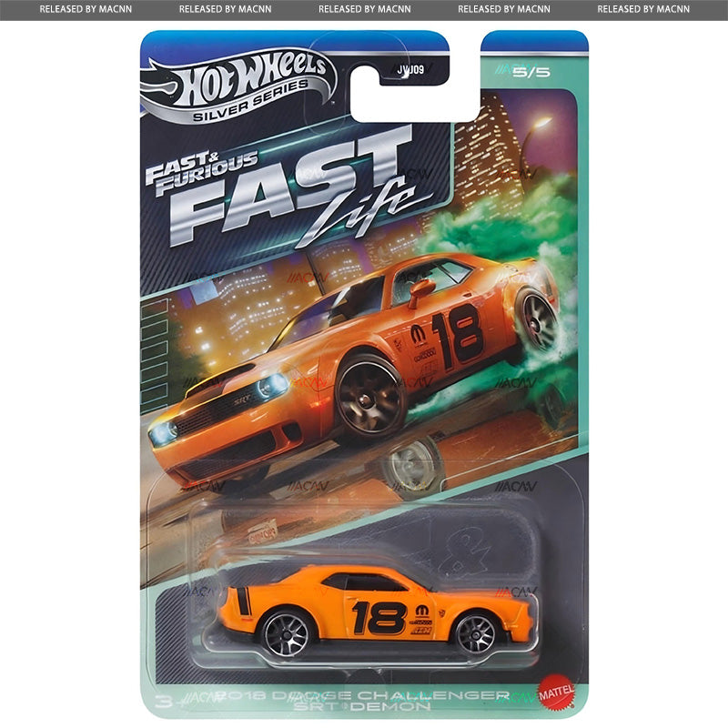 (PRE-ORDER) 2027 Hot Wheels Silver Series Fast & Furious Themed Mix 1 "Fast Life" Factory Sealed Case of 10 Cars JVJ09-979A