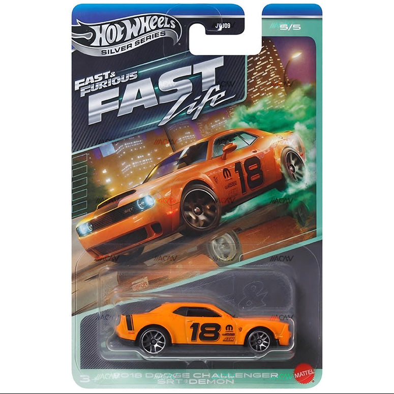 (PRE-ORDER) 2027 Hot Wheels Silver Series Fast & Furious Themed Mix 1 "Fast Life" Full Set of 5 Cars
