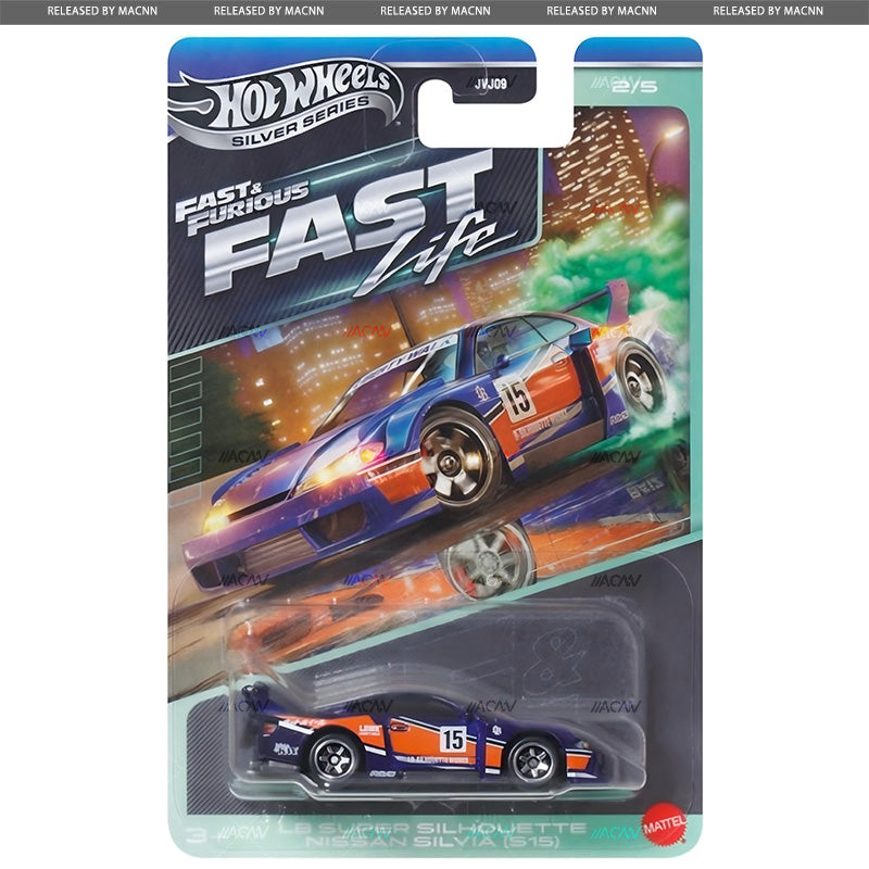 (PRE-ORDER) 2027 Hot Wheels Silver Series Fast & Furious Themed Mix 1 "Fast Life" Factory Sealed Case of 10 Cars JVJ09-979A