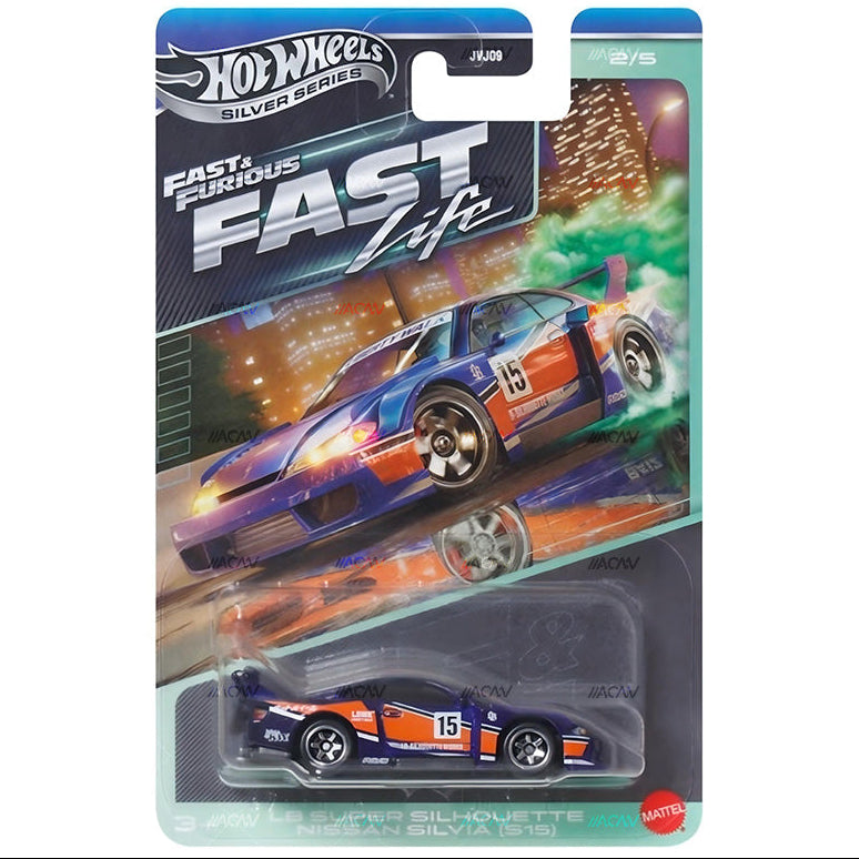 (PRE-ORDER) 2027 Hot Wheels Silver Series Fast & Furious Themed Mix 1 "Fast Life" Full Set of 5 Cars