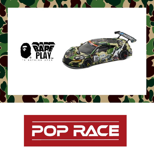 (PRE-ORDER) BAPE®︎ x POPRACE 1/64 HONDA NSX GT3 EVO22BAPE PR64002
