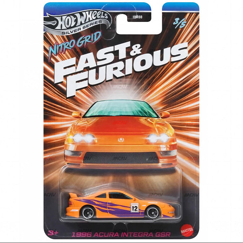 (PRE-ORDER) 2027 Hot Wheels Silver Series Fast & Furious Themed Mix #1 "Nitro Grid" Full Set of 5 Case