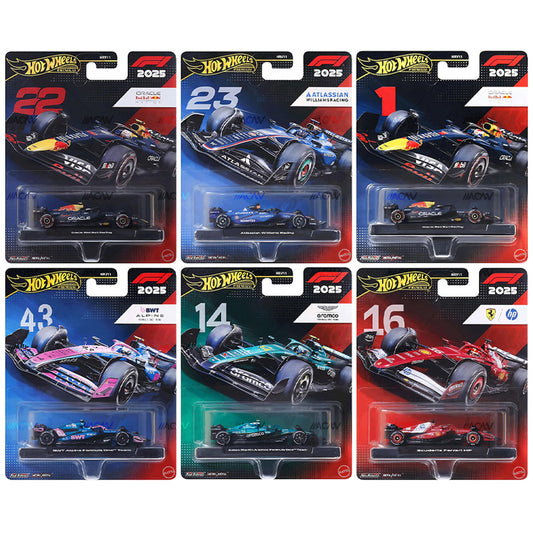 (PRE-ORDER) Hot Wheels 1:64 F1 2025 Racing Premium M Assortment HRV11-956M