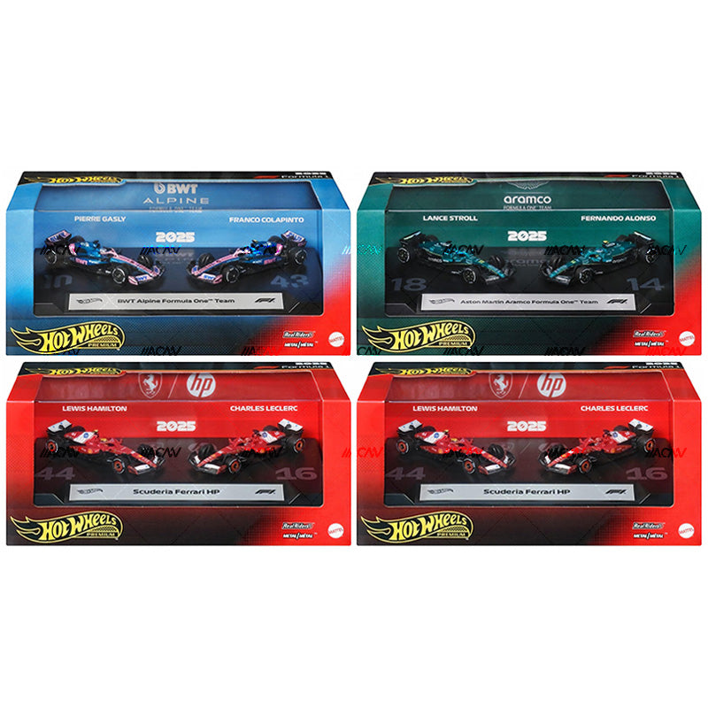 (PRE-ORDER) 2026 Hot Wheels Premium F1 2 Pack "Mix 3 of 2026" Ferrari/Aston Martin/ Alpine JMM89- 956C