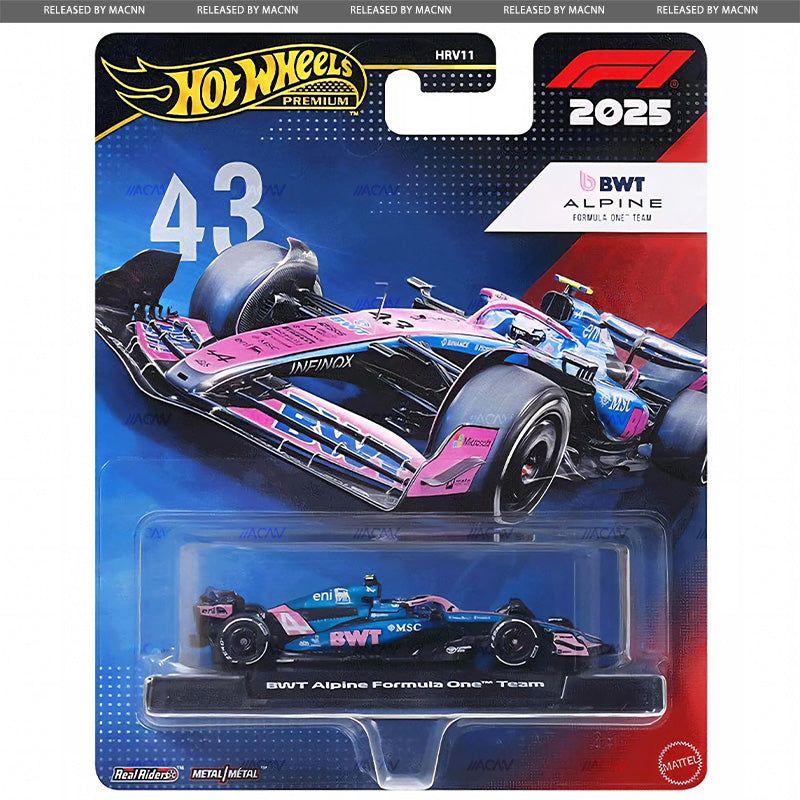 (PRE-ORDER) Hot Wheels 1:64 F1 2025 Racing Premium M Assortment HRV11-956M