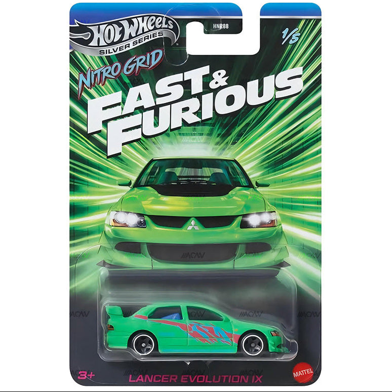 (PRE-ORDER) 2027 Hot Wheels Silver Series Fast & Furious Themed Mix #1 "Nitro Grid" Full Set of 5 Case