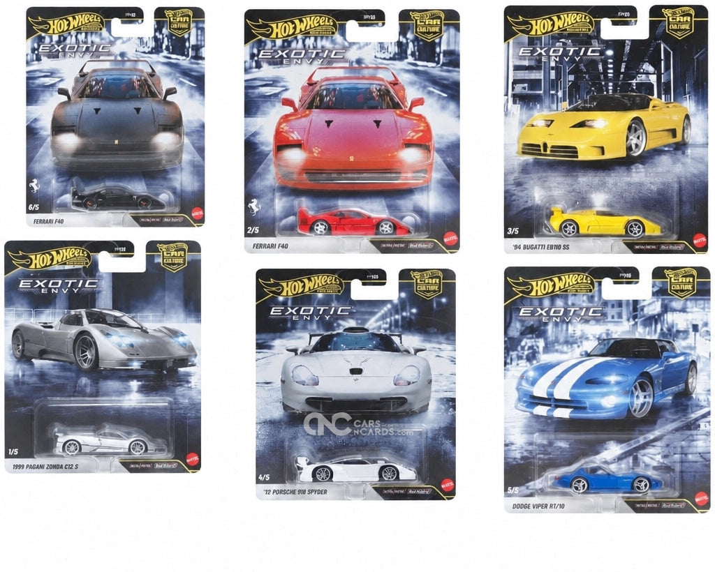 (PRE-ORDER) 2027 Hot Wheels 1:64 Premium Car Culture "B Case" Exotic Envy Factory Sealed Case of 10 Cars FPY86-962B