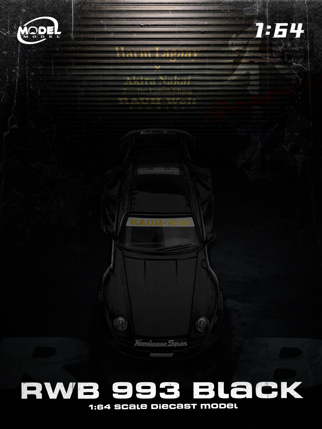 (PRE-ORDER) MODELMODEL 1:64 RWB 993 Black MM64-RWB993-004