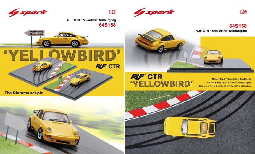 (PRE-ORDER) SPARK 1:64 RUF CTR Prototype Nürburgring (With special base) 64S158