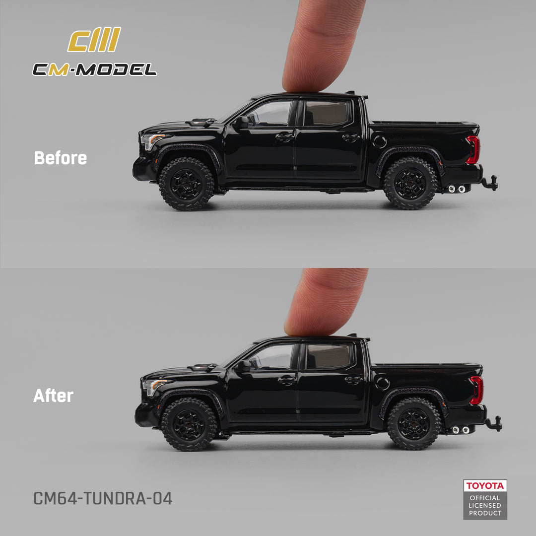 (PRE-ORDER) CM MODEL 1:64 Toyota Tundra Gloss Black CM64-Tundra-04