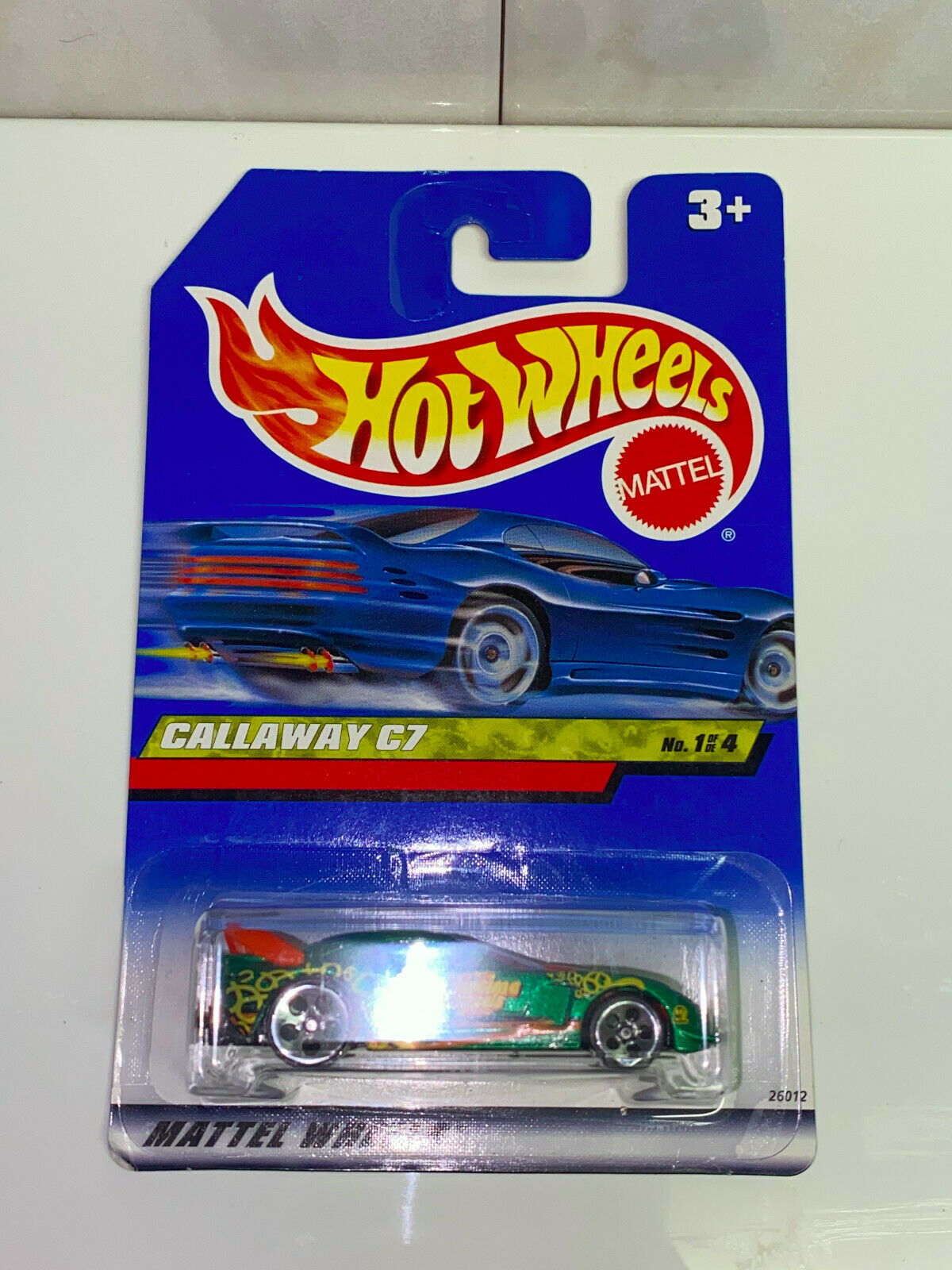 2000 Hot Wheels Snack Time Series Callaway C7 International Card NIP VHTF
