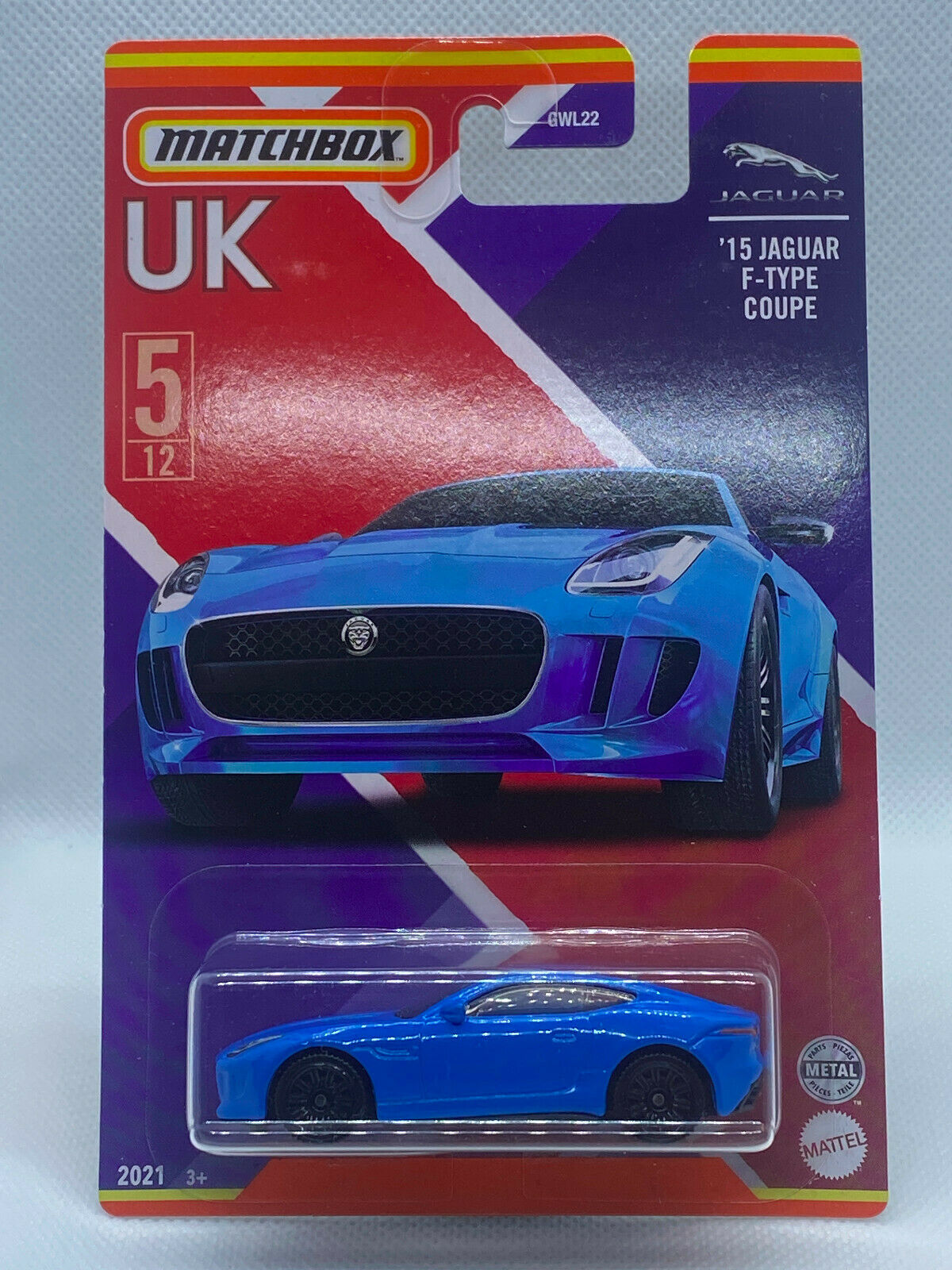 2021 Matchbox UK Series #5/12 '15 Jaguar F-Type Coupe Blue NIP
