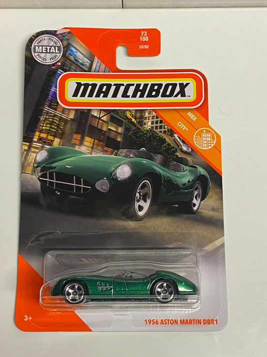2020 Matchbox MBX City #73/100 1956 Aston Martin DBR1 Green NIP