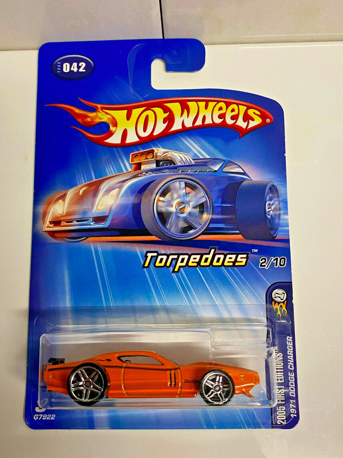 2005 Hot Wheels 2005 First Editions 1971 Dodge Charger NIP International Card