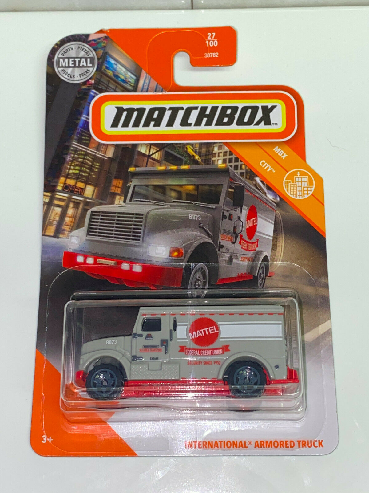 2020 Matchbox International Armoured Truck Mattel Federal Credit Union NIP