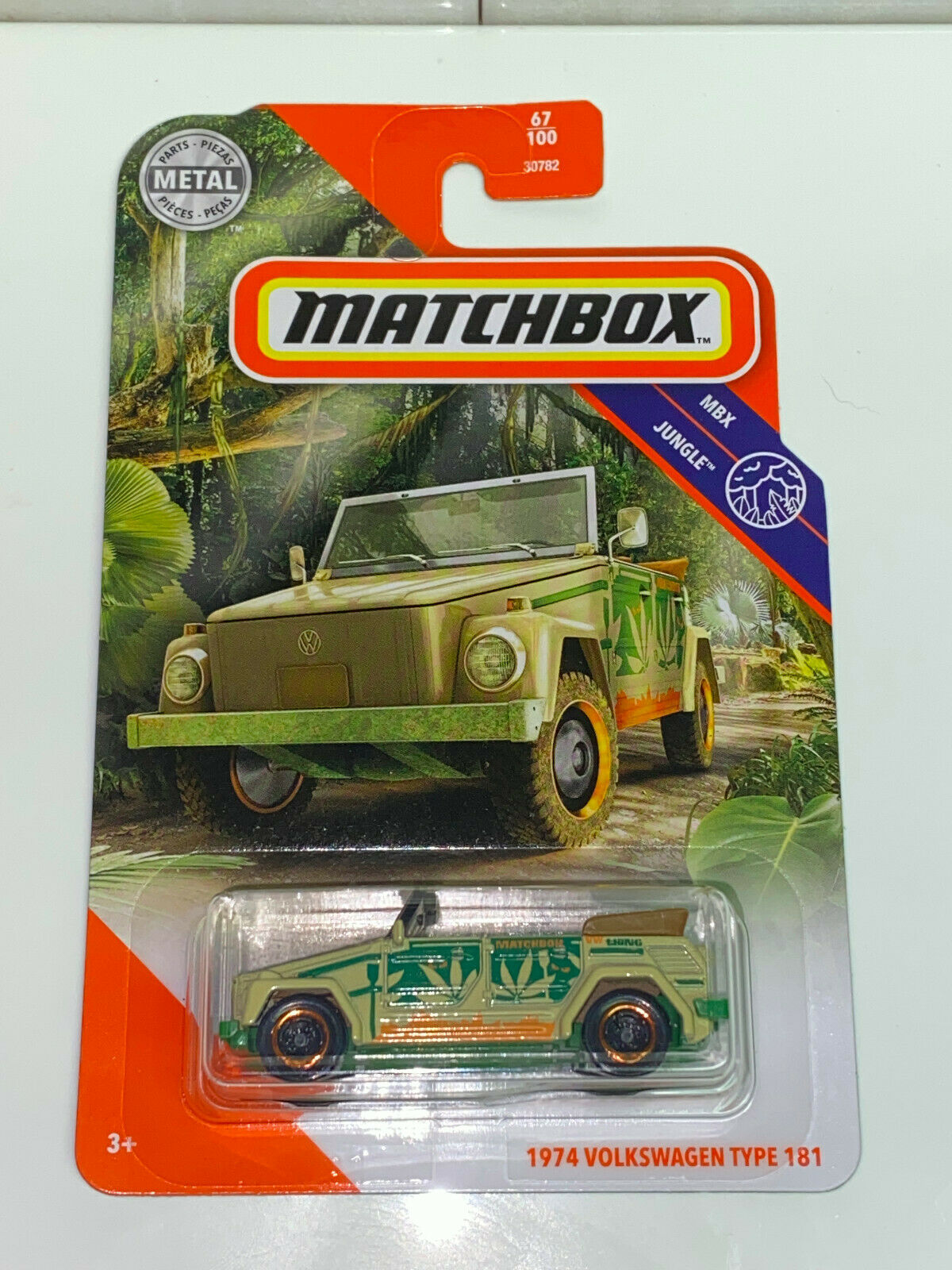 2020 Matchbox MBX Jungle #67/100 1974 Volkswagen Type 181 "The Thing" NIP