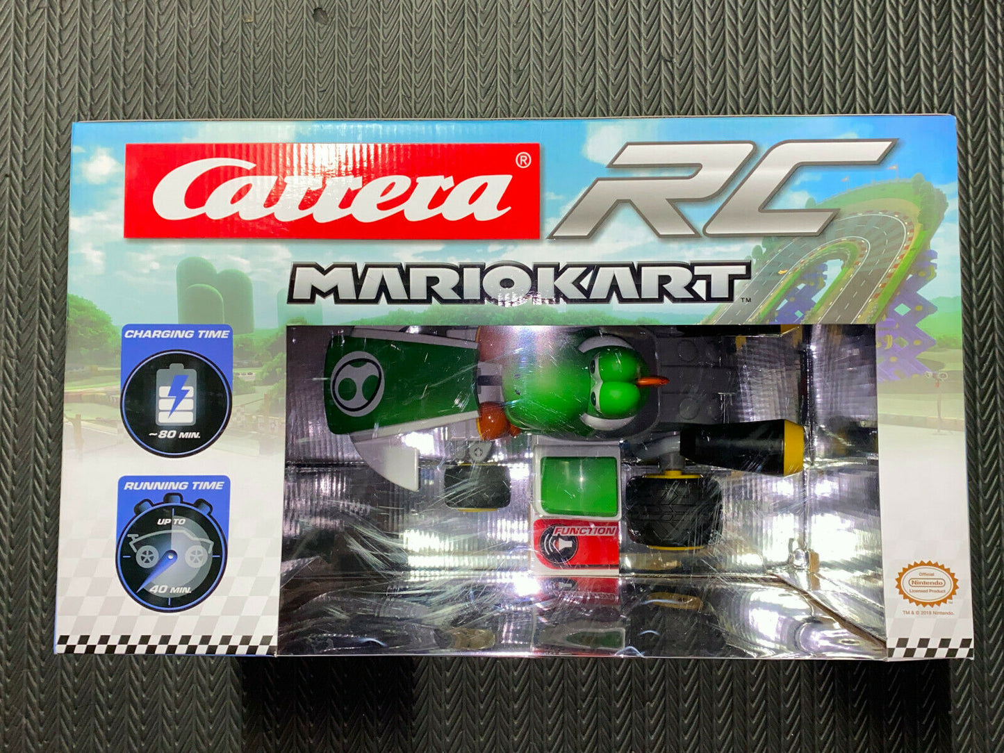 Carrera RC Mario Kart 1:16 2.4GHz Yoshi RARE and VHTF NIP RC CAR