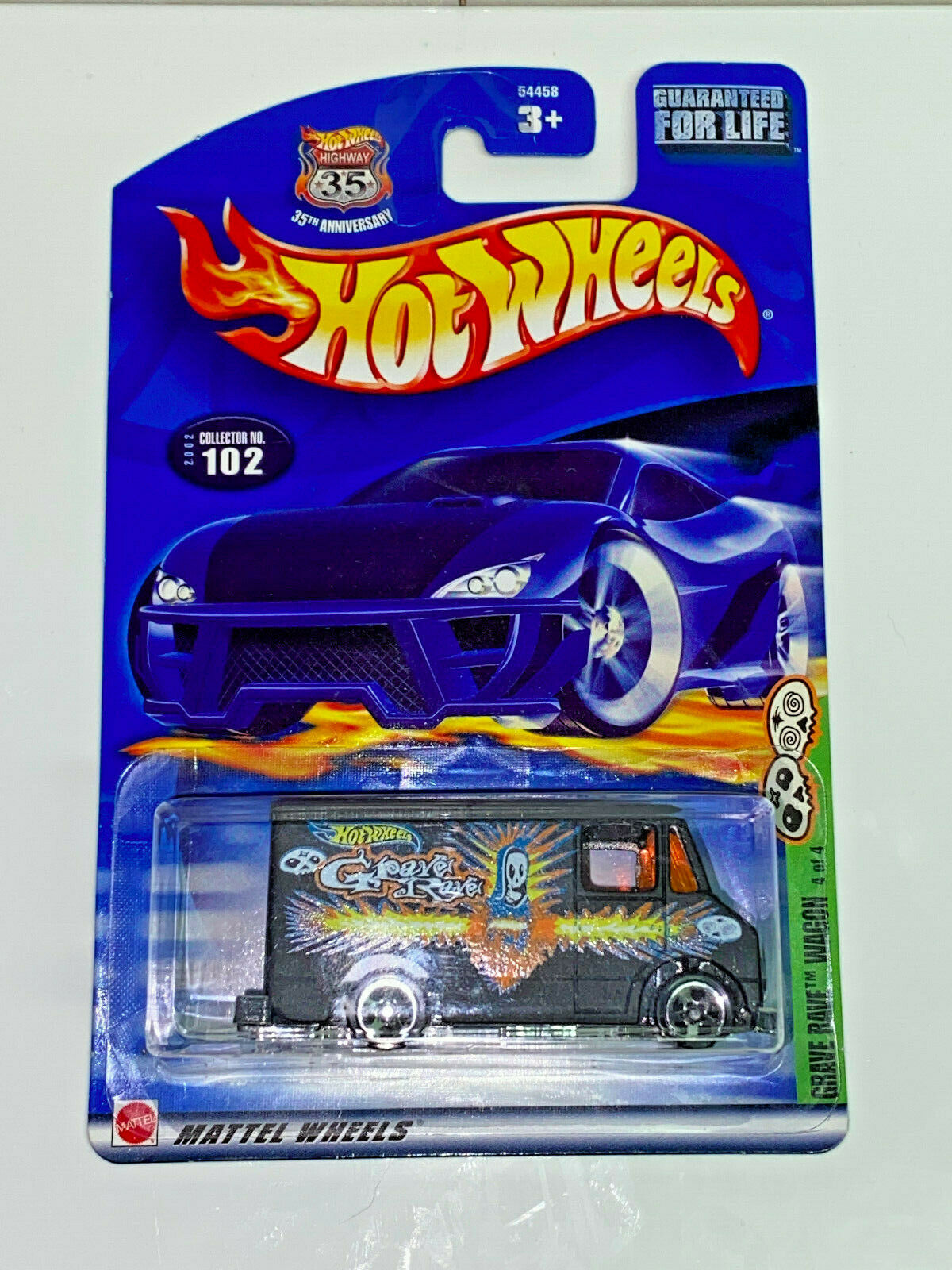 2002 Hot Wheels Grave Rave Full Set of 4 Collector #099,#100,#101,#102 NIP