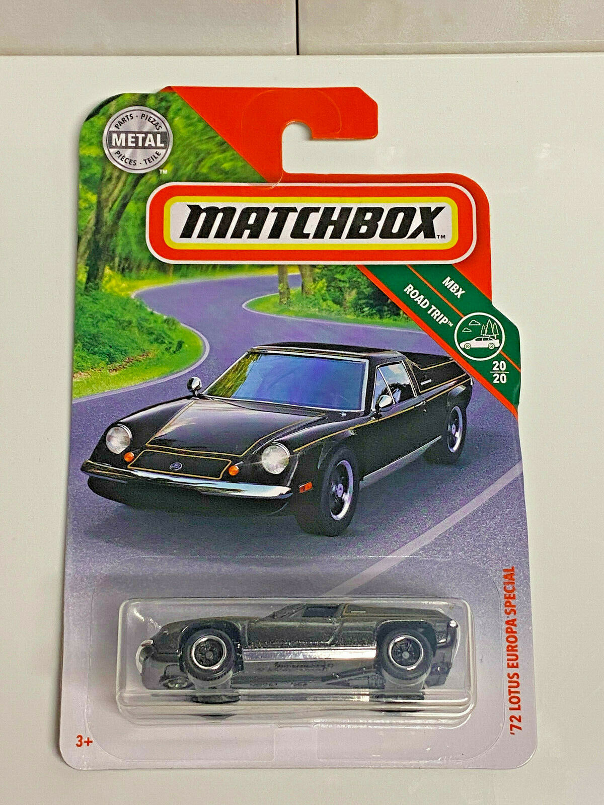 2019 Matchbox MBX Road-Trip #20/20 '72 Lotus Europa Special #15/100 NIP