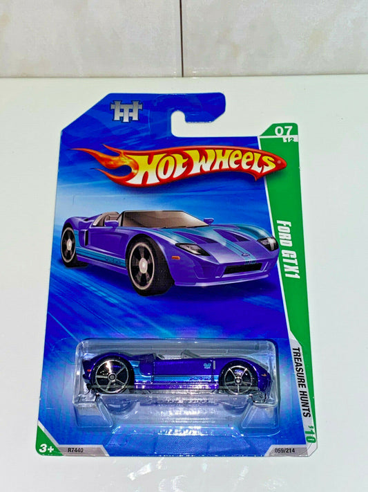 2010 Hot Wheels Treasure Hunts '10 #07/12 Ford GTX1 International Card NIP