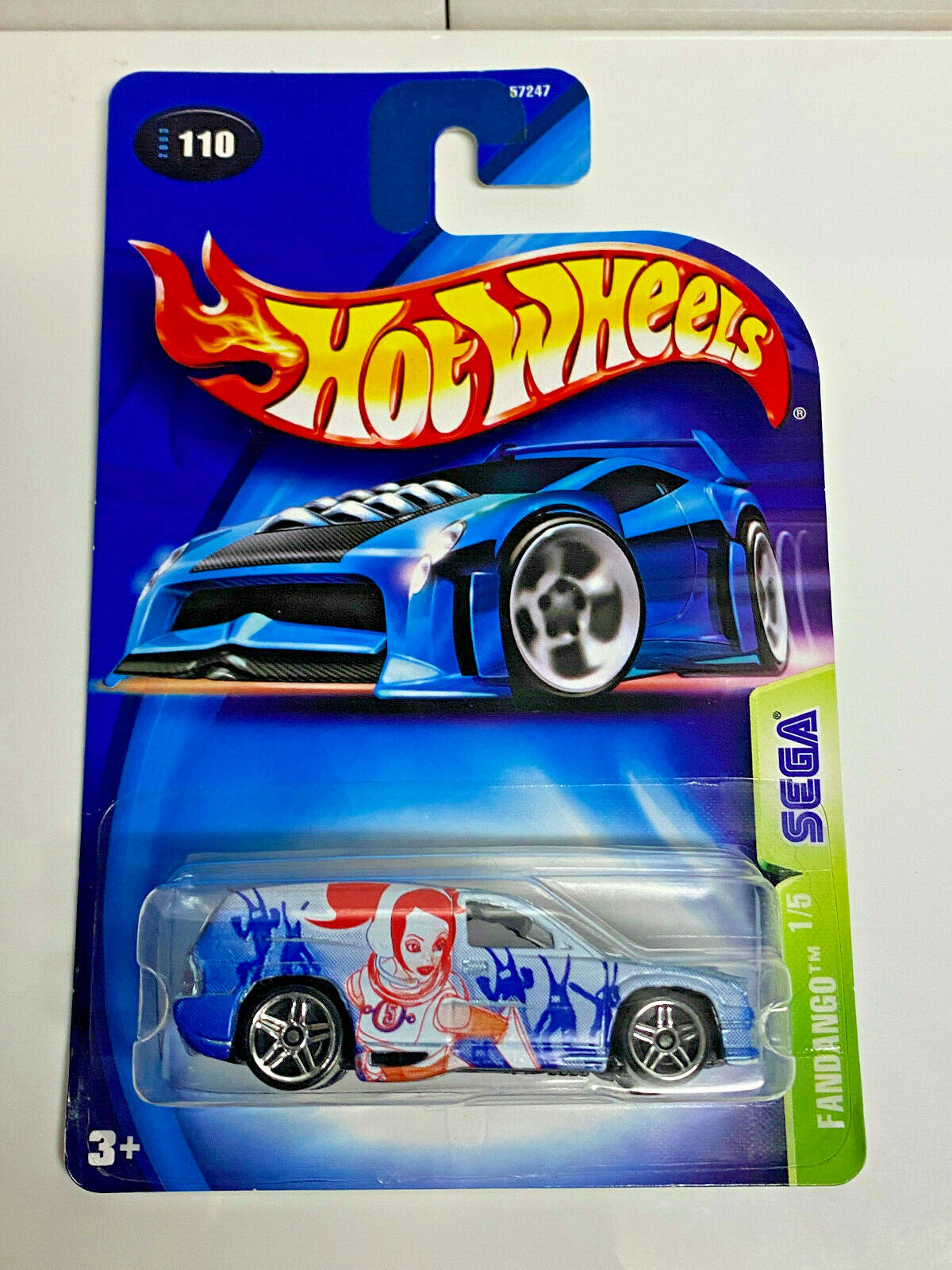 2003 Hot Wheels Sega Series Full Set 5 Cars NIP #110,#111,#112,#113,#114