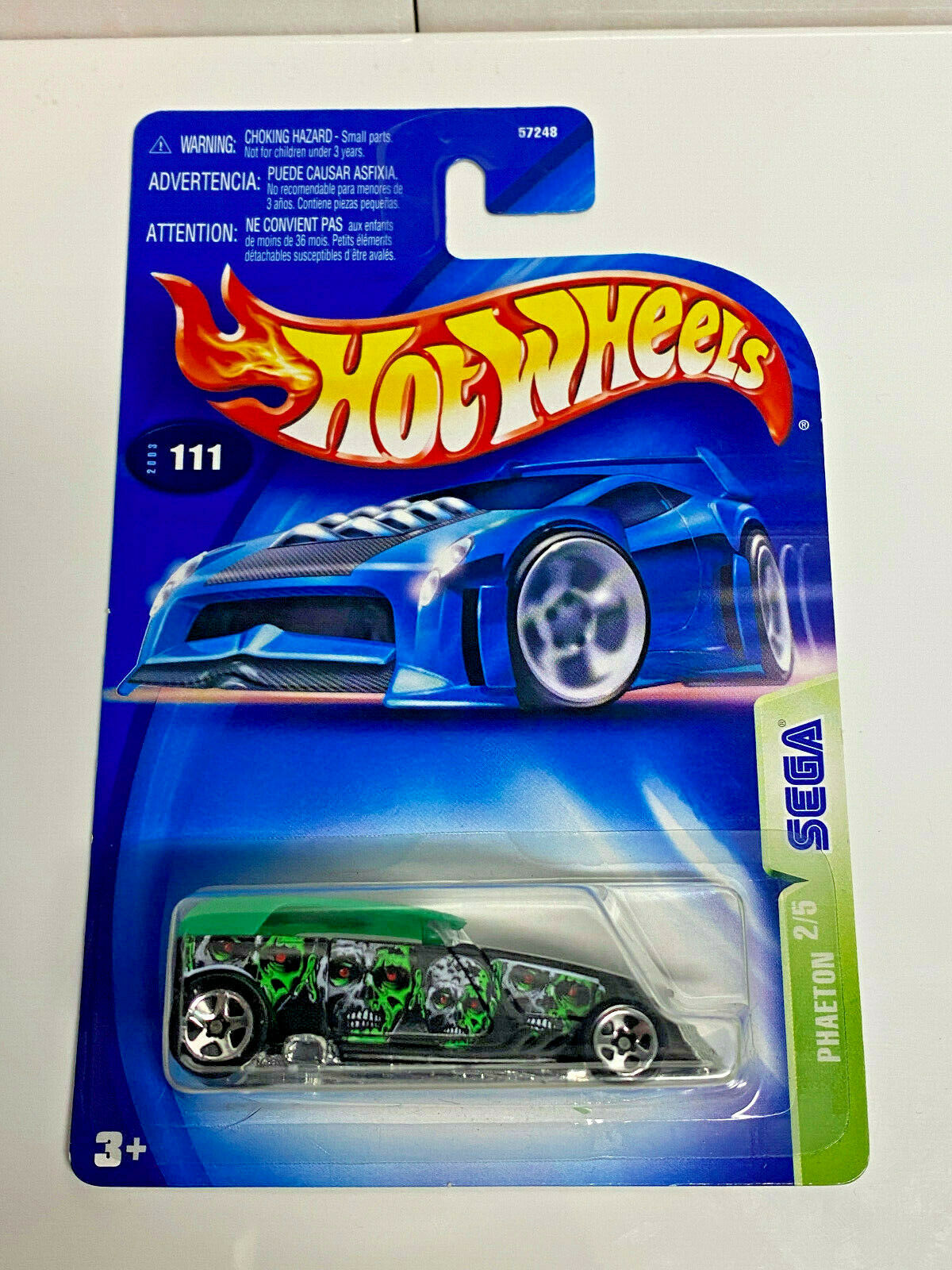 2003 Hot Wheels Sega Series Full Set 5 Cars NIP #110,#111,#112,#113,#114