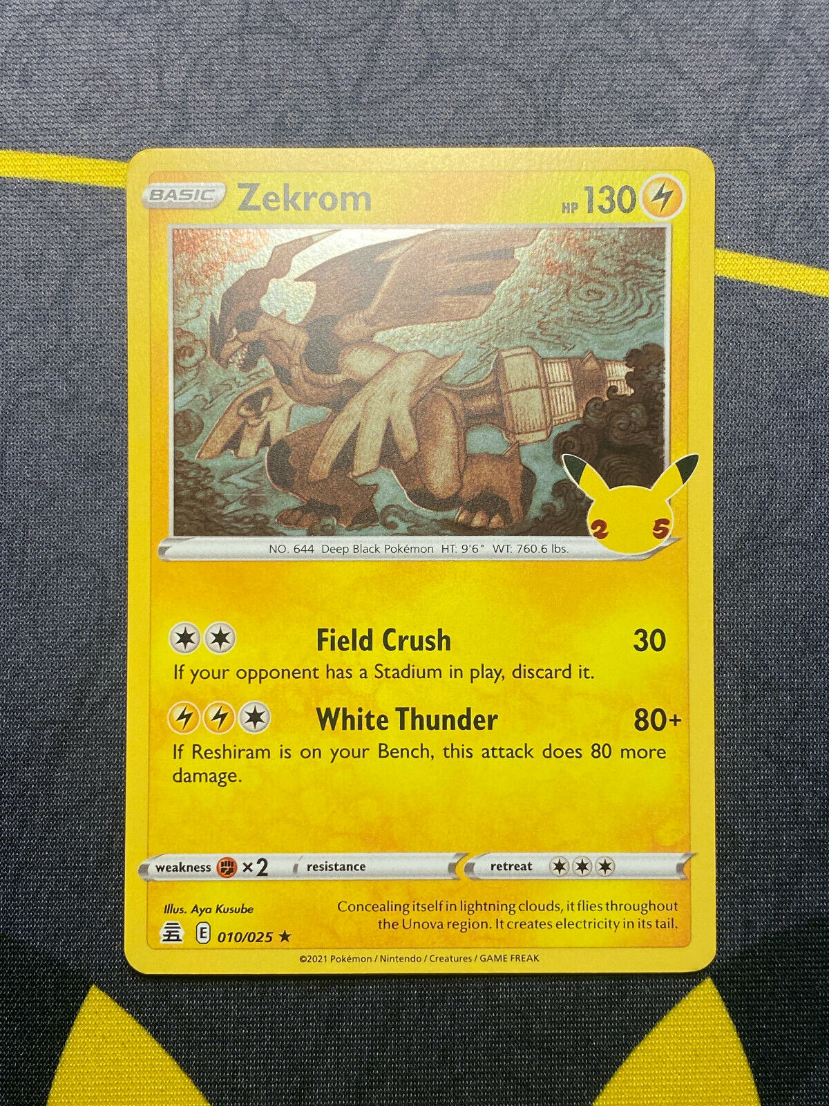 Pokémon Celebrations 25th Anniversary 010/025 Zekrom Holo Rare NM