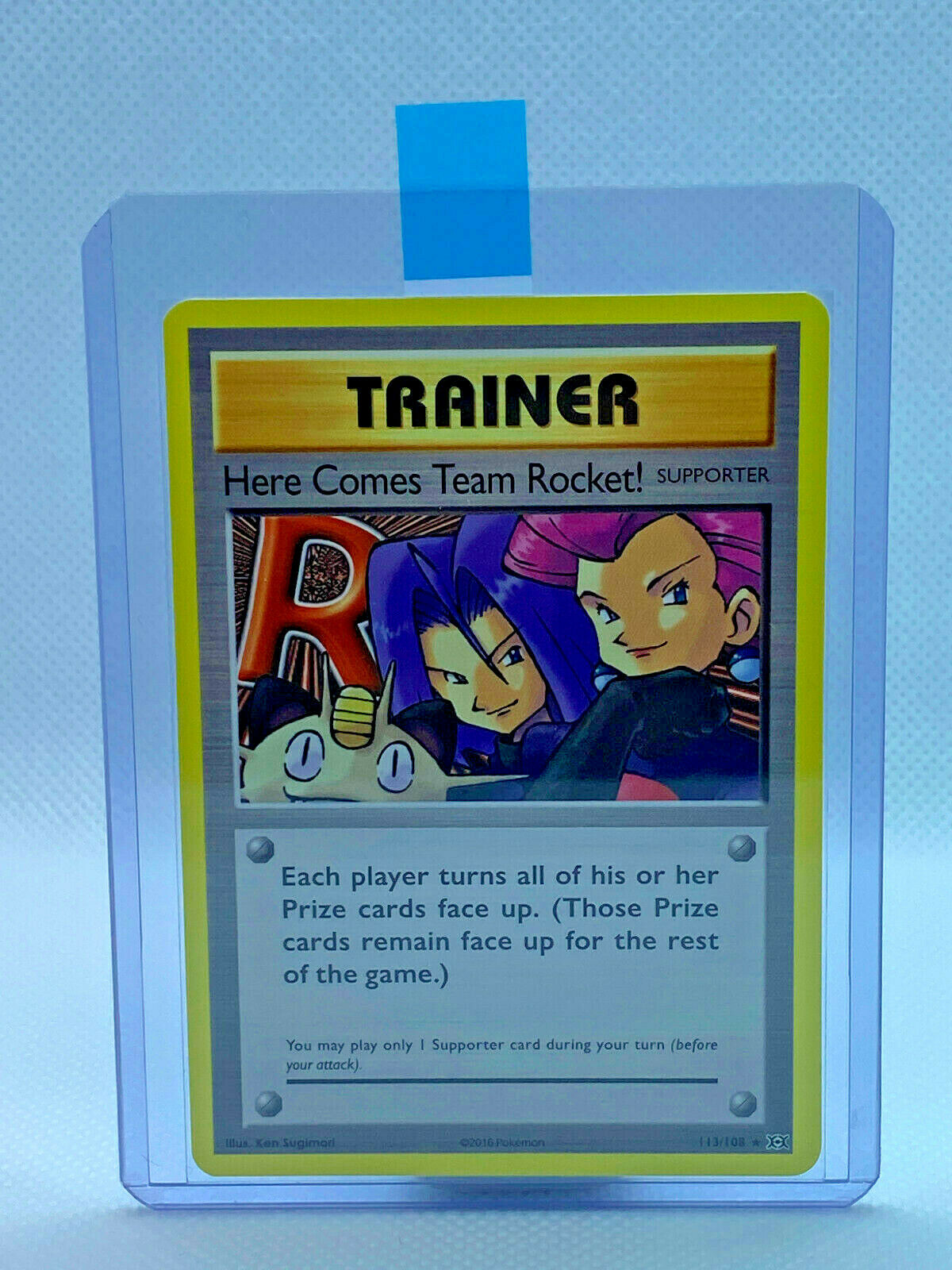 Pokémon TCG XY Evolution Secret Rare Here Comes Team Rocket! 113/108 SECRET RARE