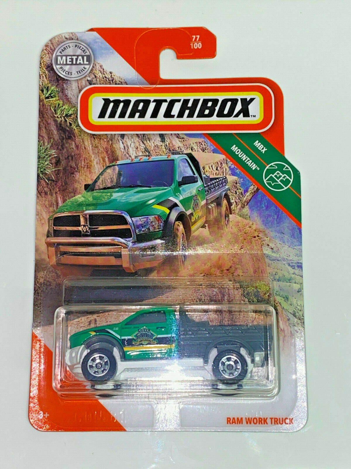 2020 Matchbox MBX Mountain Dodge Ram Work Truck #77/100 NIP