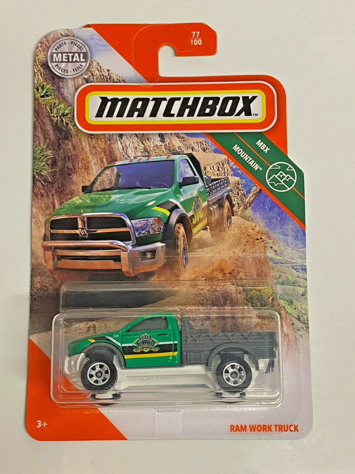 2020 Matchbox MBX Mountain Dodge Ram Work Truck #77/100 NIP