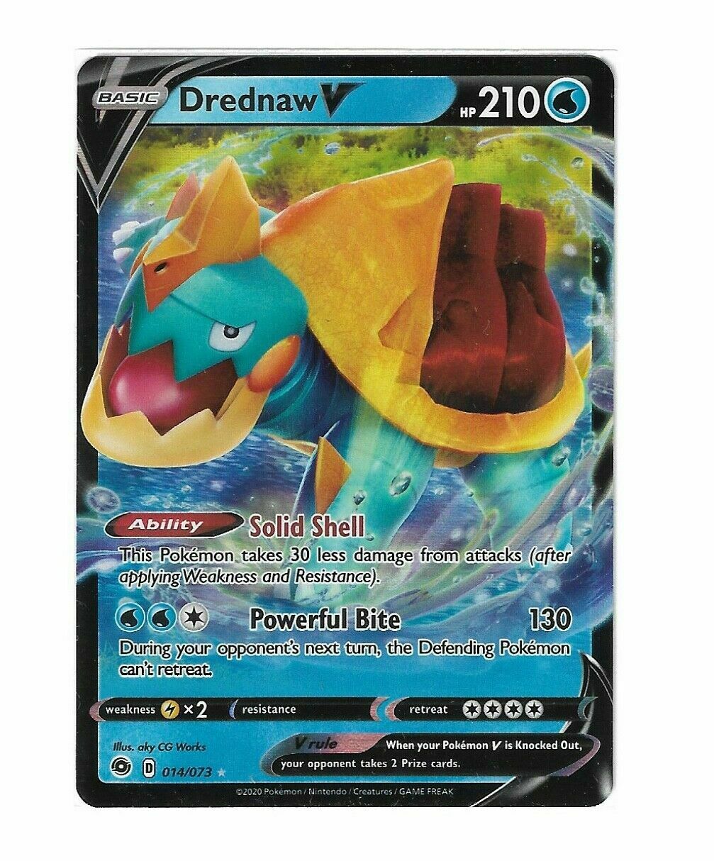 2020 Pokémon Champion's Path Drednaw V Ultra Rare #14/73 NM Fresh Pack Pull