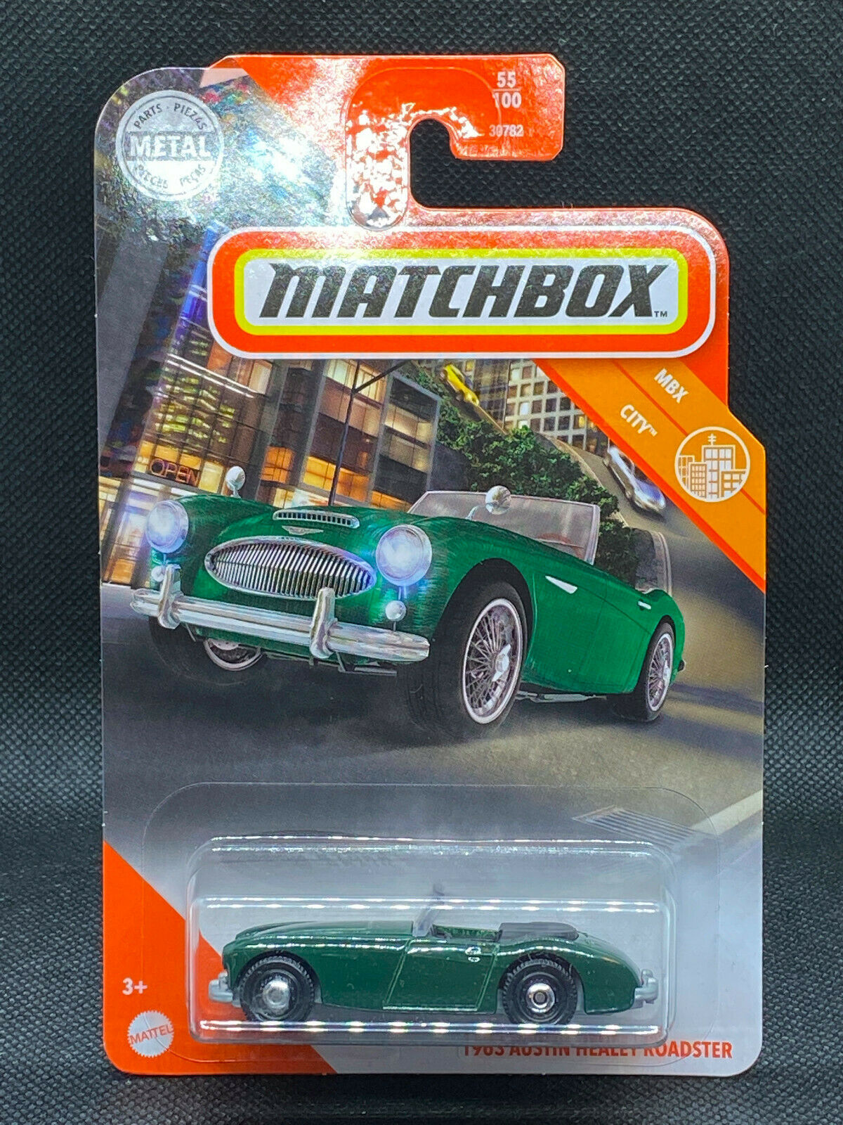 2021 Matchbox MBX CITY '63 Austin Healey Roadster Green #55/100 NIP