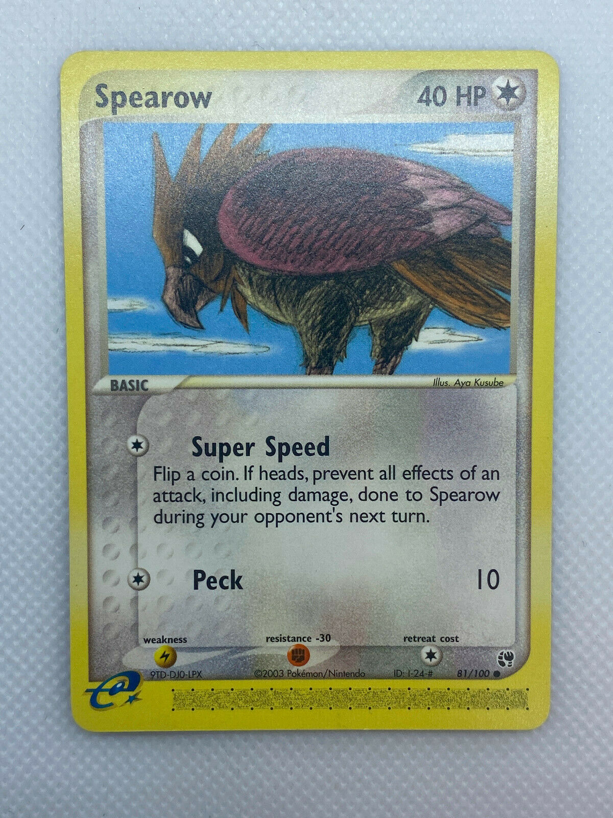 Pokémon Spearow E-Series EX Sandstorm 81/100 Common LP