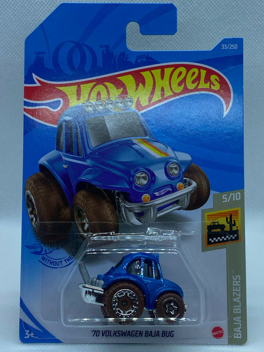 2021 Hot Wheels TOONED #5/10 '70 Volkswagen Baja Bug #33/250 Blue NIP