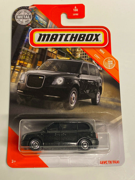 2020 Matchbox MBX City #6/100 LEVC TX TAXI Black Taxi NIP