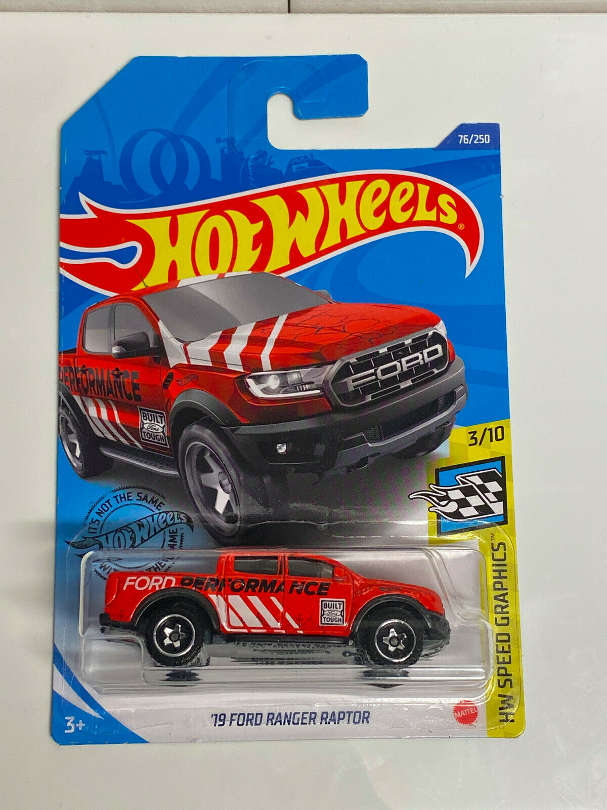 2020 Hot Wheels HW Speed Graphics 3/10 '19 Ford Ranger Raptor 76/250 RED