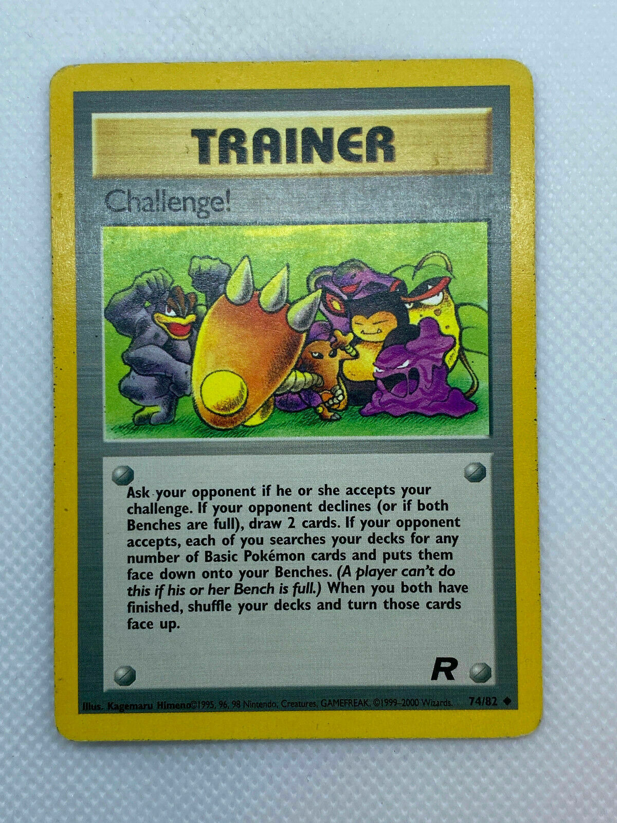 Pokémon Trainer Challenge! Team Rocket Series Uncommon HP Condition 74/82