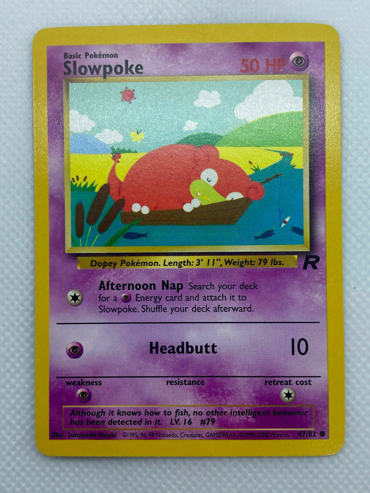 Pokémon Slowpoke Team Rocket Series Common LP Condition 67/82