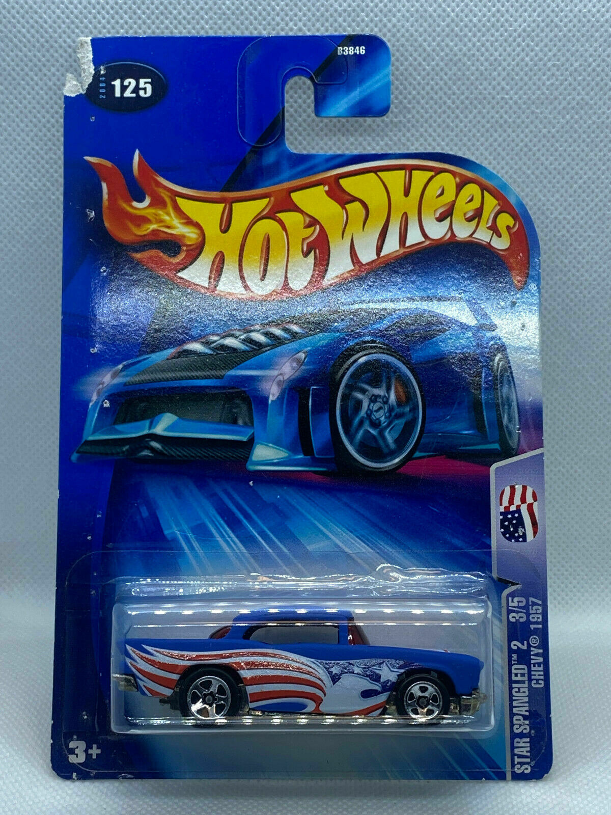 2004 Hot Wheels Star Spangled 2 #3/5 Chevy 1957 Collector #125