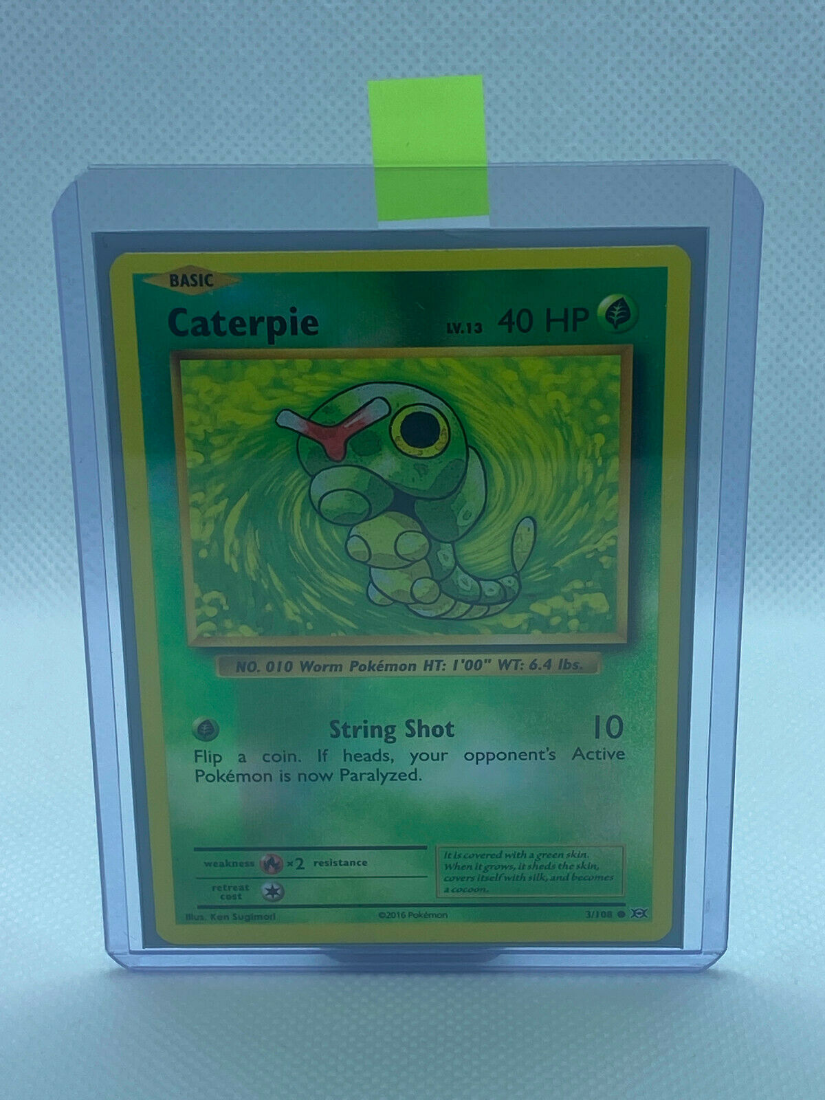 Pokémon XY Evolutions Caterpie Common REVERSE HOLO #3/108 NM Fresh PULL