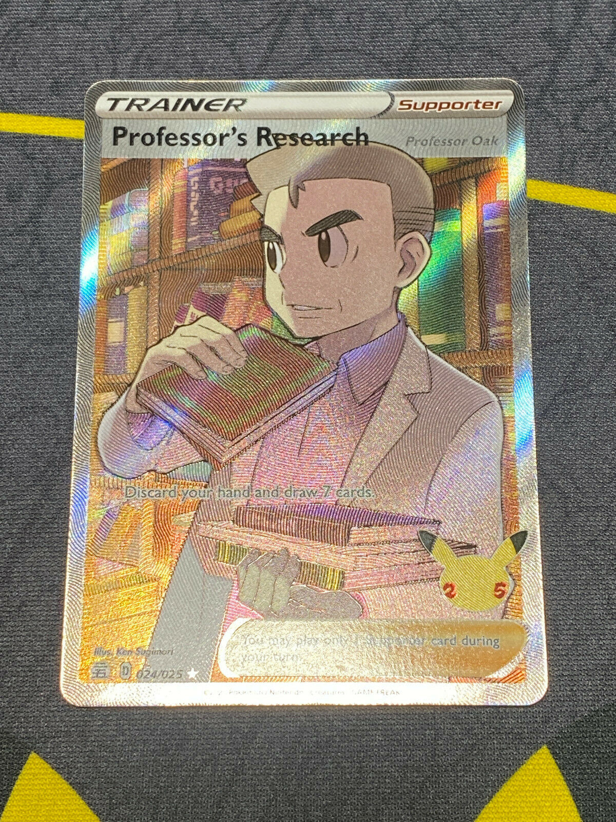 Pokémon Celebrations 25th Anniversary 024/025 Professor's Research Holo FA NM