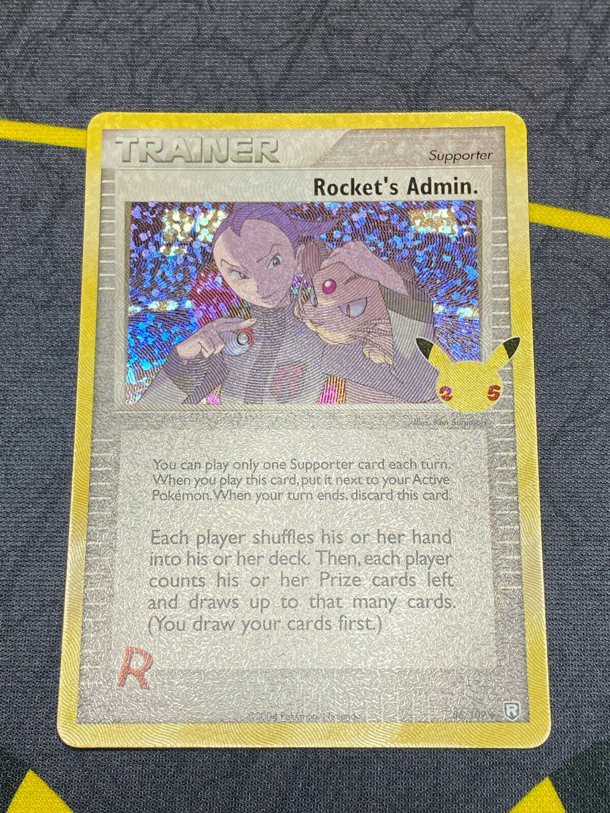 Pokémon Celebrations 86/109 Rocket's Admin Holo Rare Collection Card NM