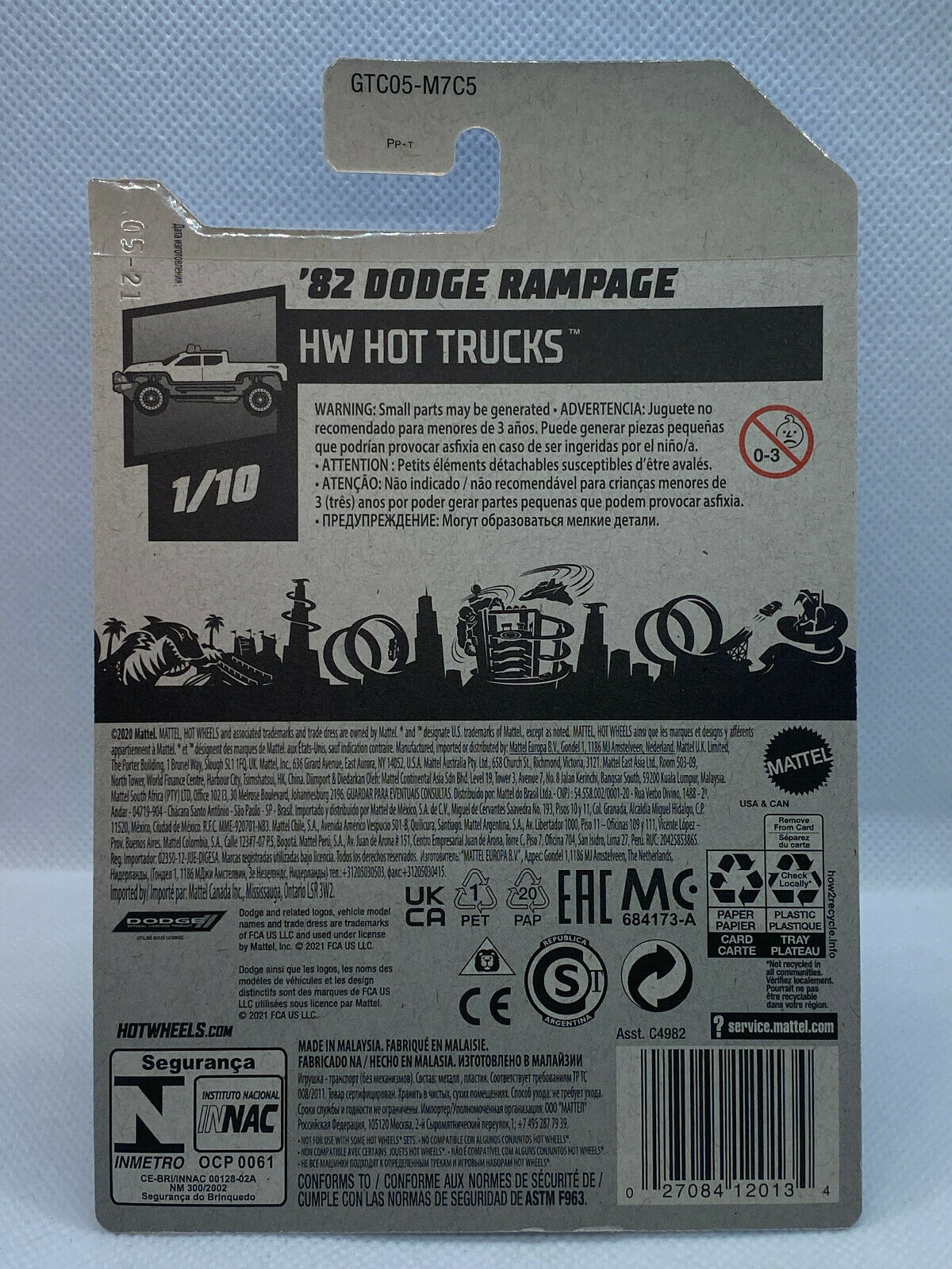 2021 Hot Wheels HW Hot Trucks #1/10 '82 Dodge Rampage #175/250