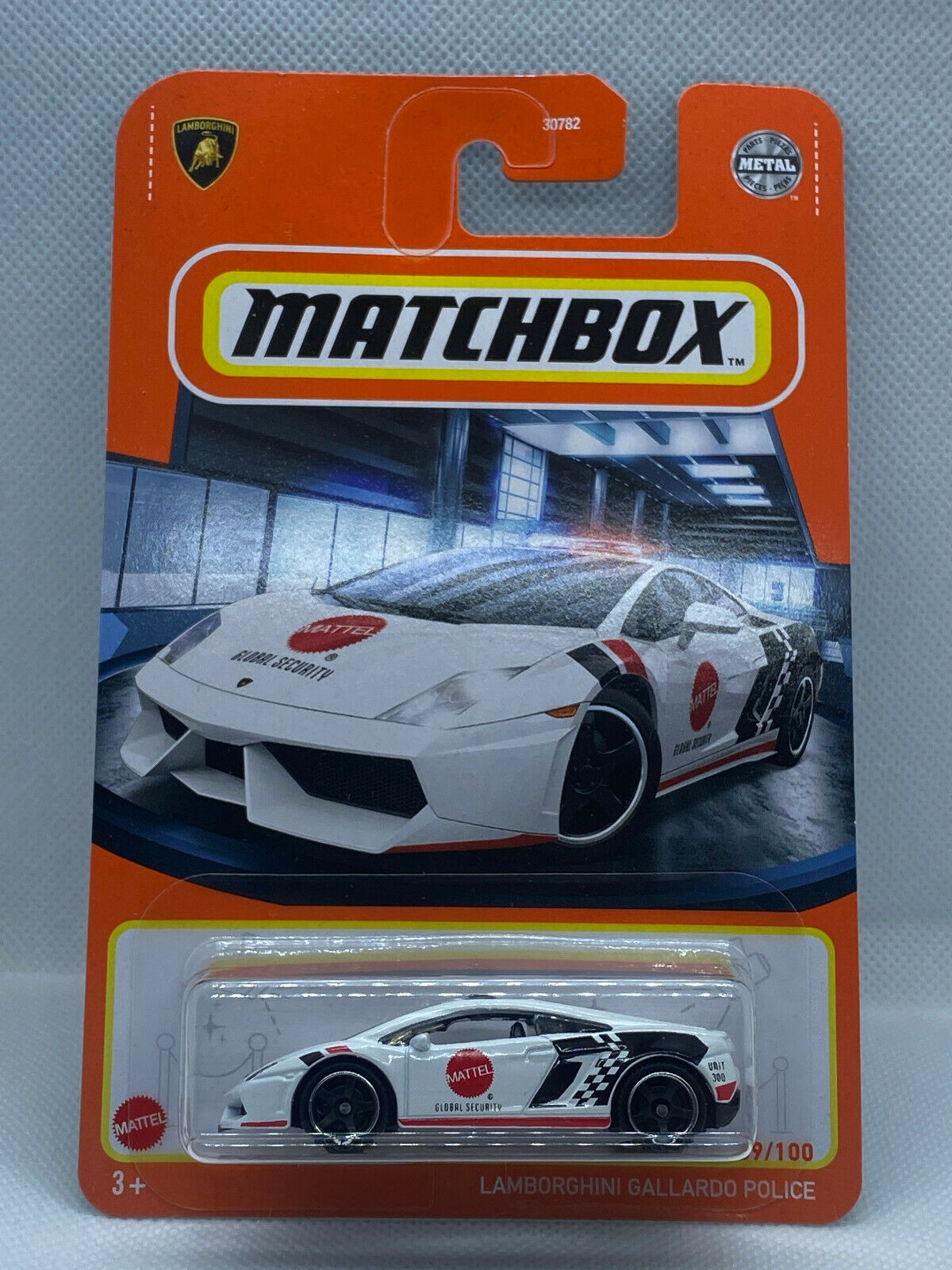 2021 Matchbox Mattel Lamborghini Gallardo Police #69/100 NIP