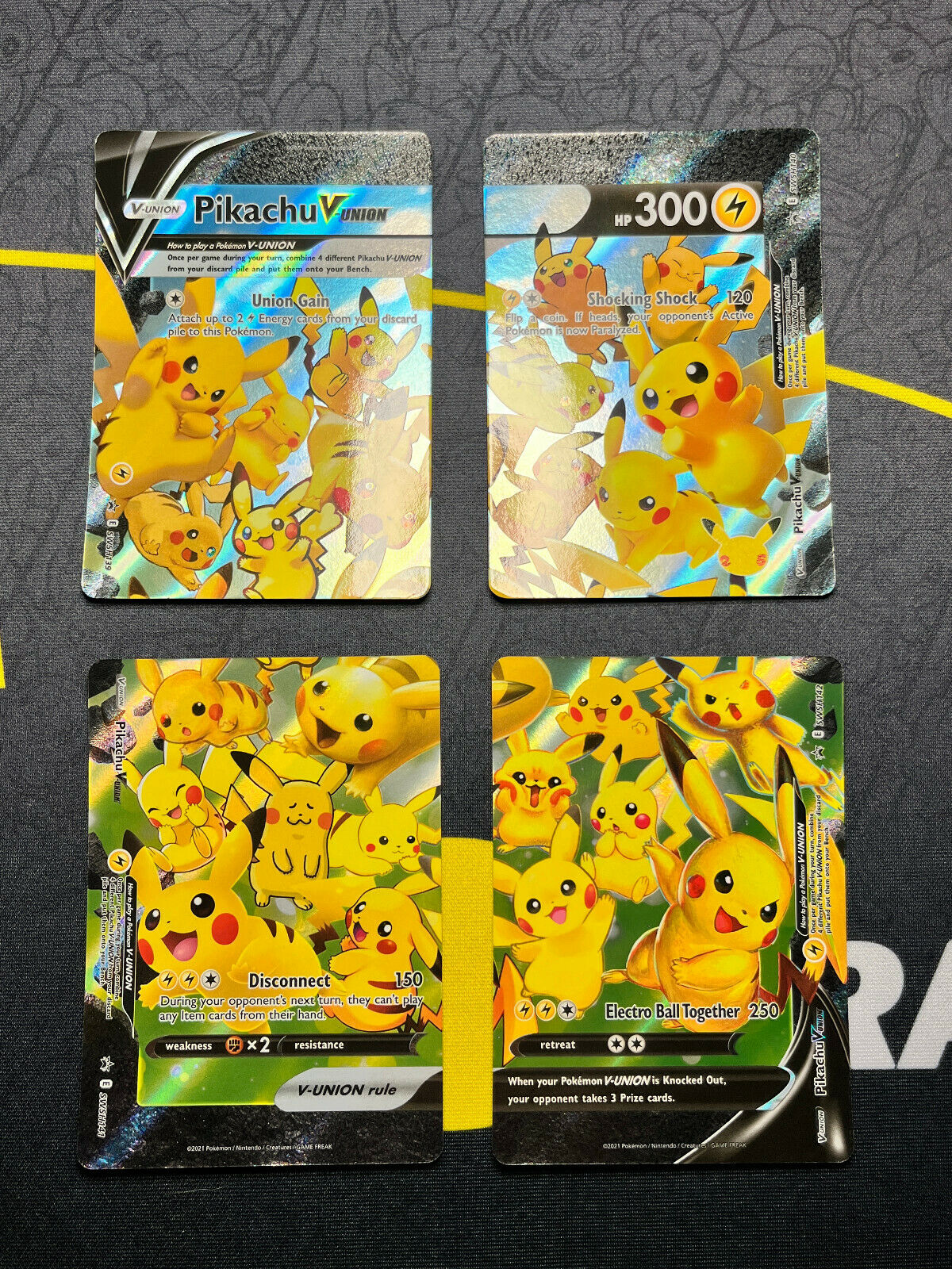 Pokémon Pikachu V-Union SWSH139 SWSH140 SWSH141 SWSH142 NM